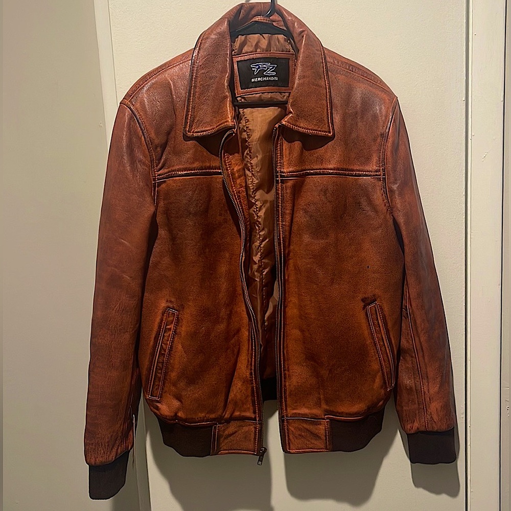 RARE FZ merchandise genuine leather jacket (discontinued)